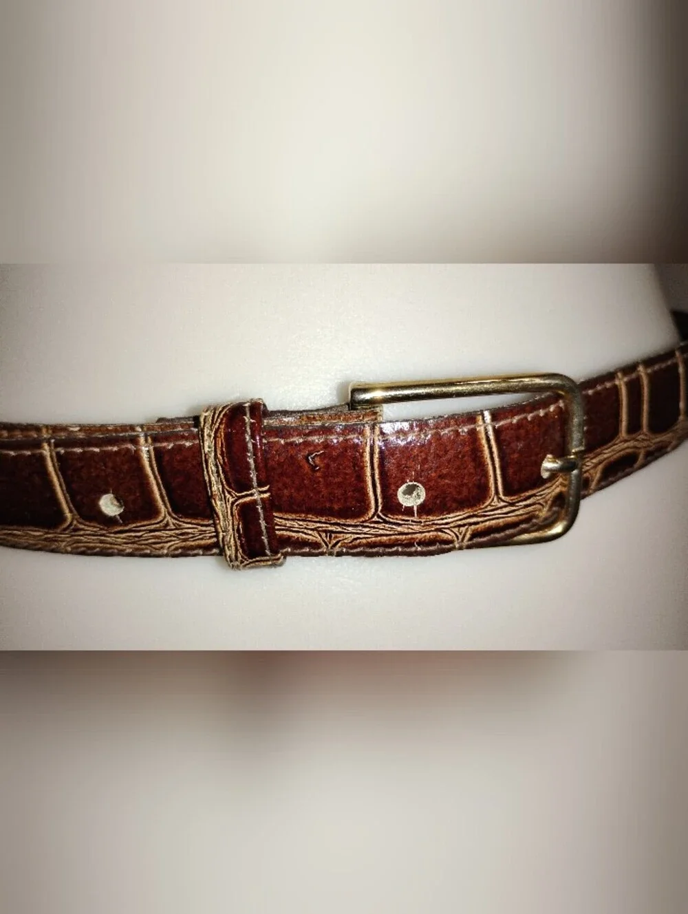VINTAGE ITALIAN ALLIGATOR BELT